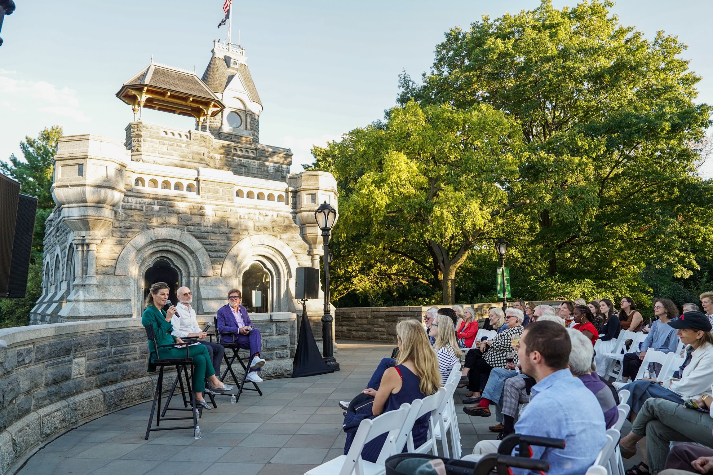 A conversation with Betsy Smith and the Public Art Fund at the Belvedere Castle in Central Park, NYC.