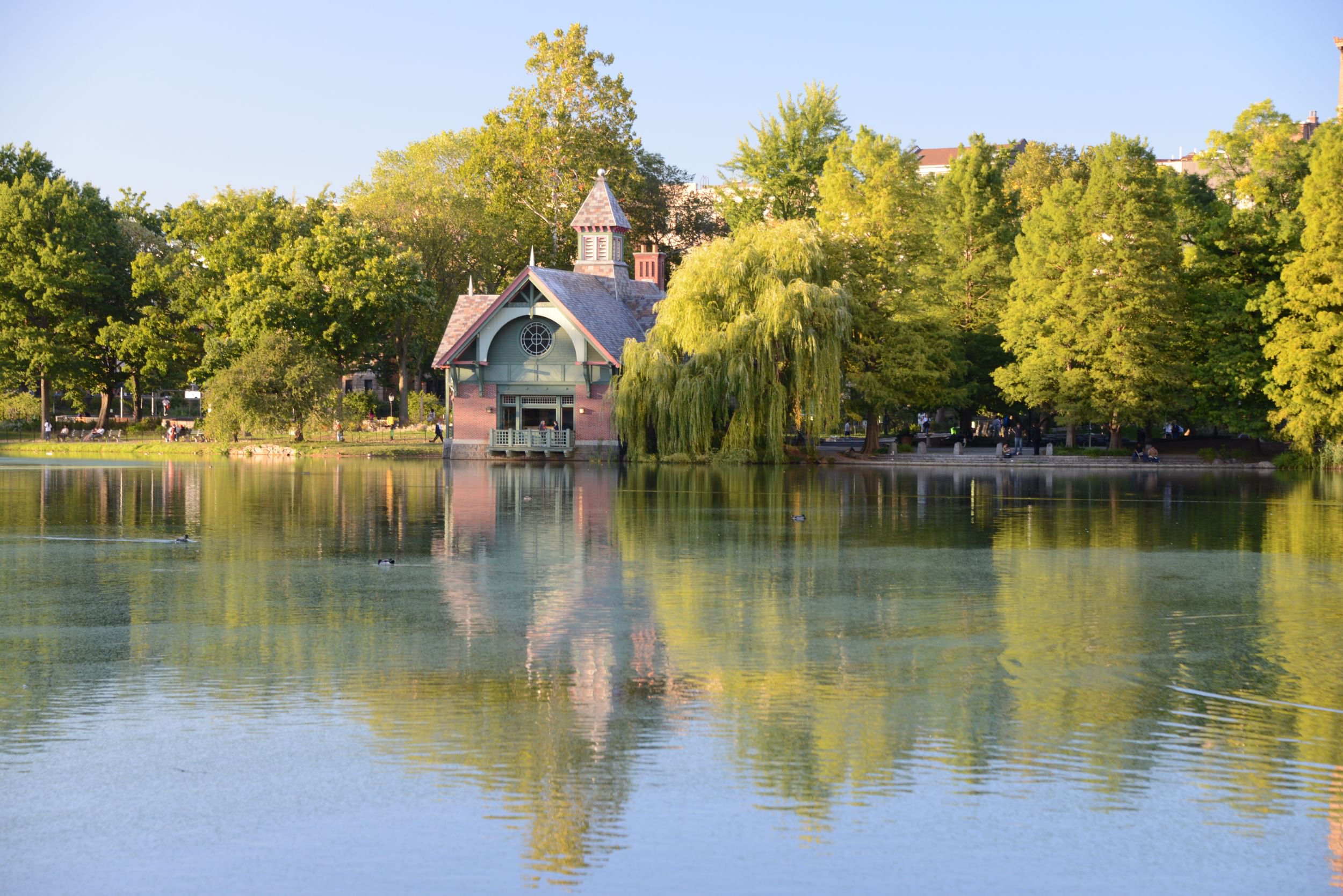 Charles A. Dana Discovery Center at the Harlem Meer, Central Park in NYC