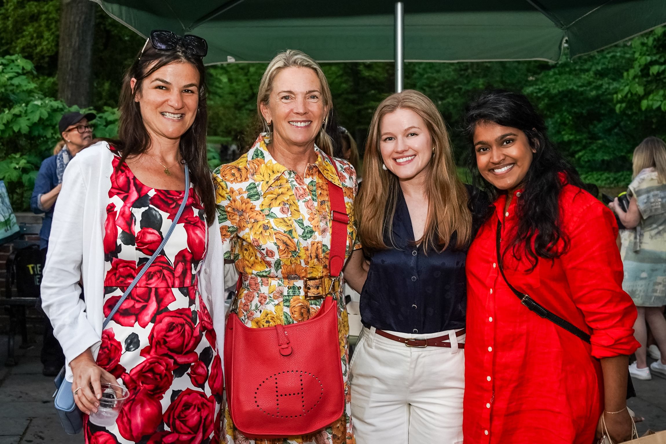 Members of the Women's Committee pose in Central Park, New York City